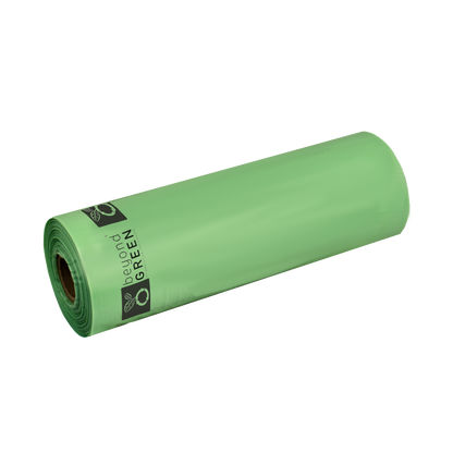 beyondGREEN Dog Waste Bags – Grab & Go Bulk Pack – 200 Bags on Roll with Core - Made in USA, Leak-Resistant, Folded Rolls