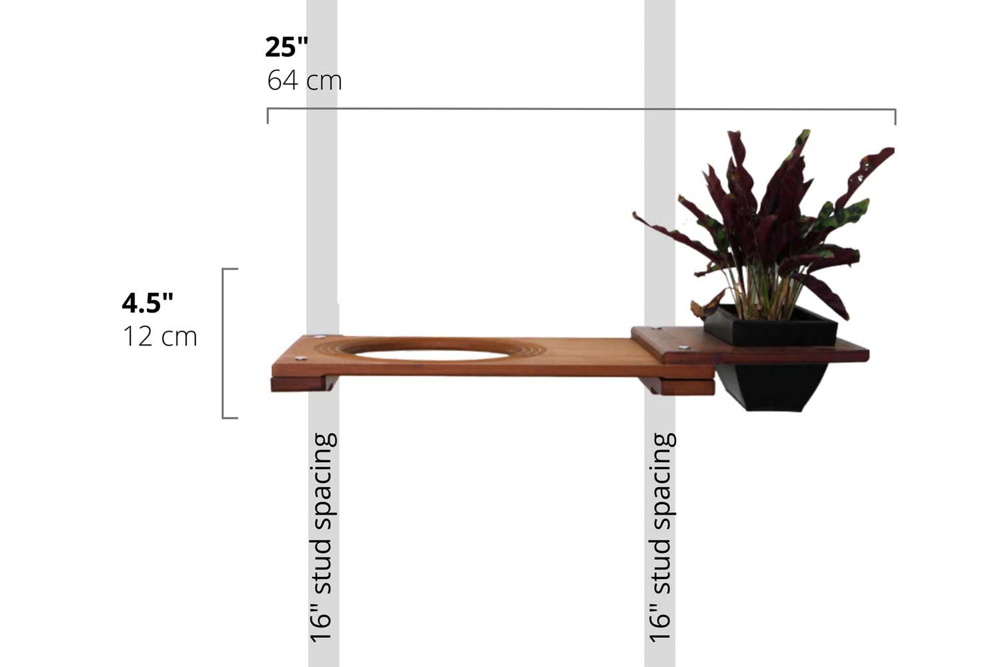 Cat Plant Stand for Wall