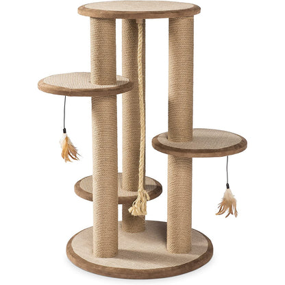 Prevue Kitty Power Paws® Multi‑Tier Cat Scratching Post (37" H)