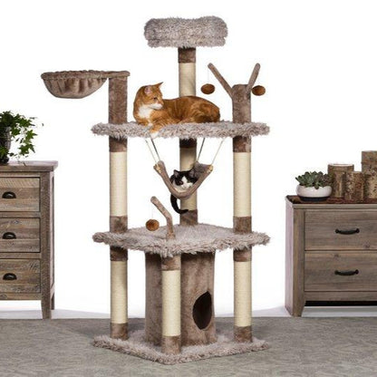 Prevue Kitty Power Paws® Siberian Mountain Cat Tree (61" H)