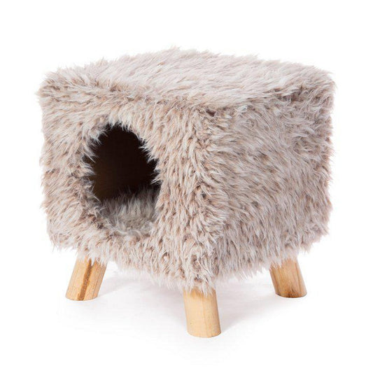 Prevue Kitty Power Paws® Cozy Cube (Frost Tan)