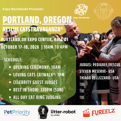 (Coming soon!)Portland Rescue CATSTRAVAGANZA® Saturday & Sunday October 17-18, 2026