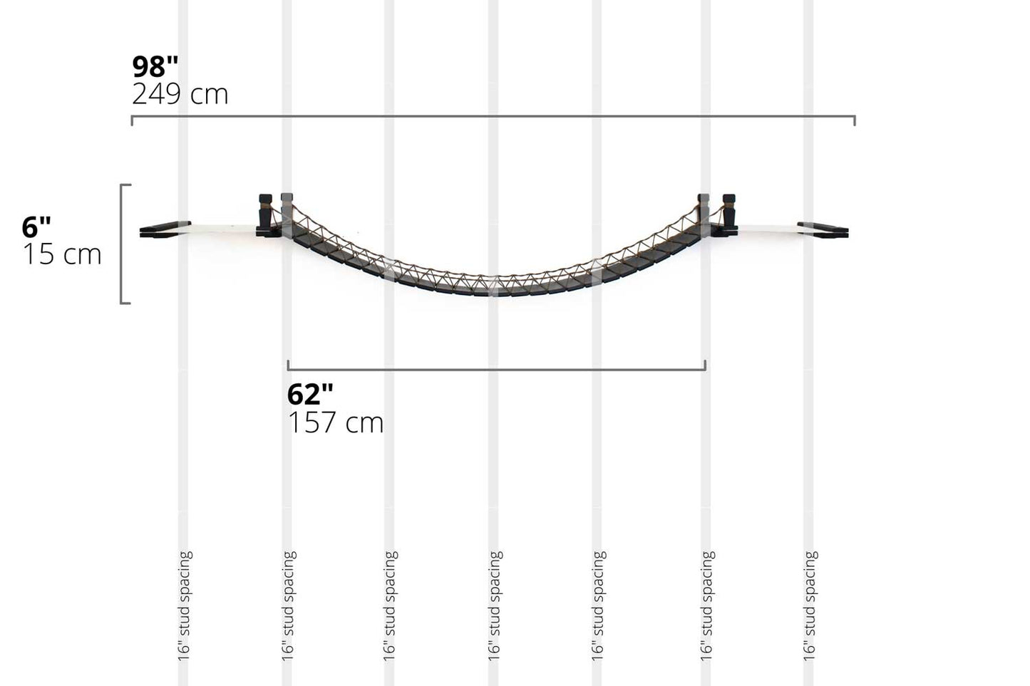 Double Cat Hammock and Climbing Bridge Combo