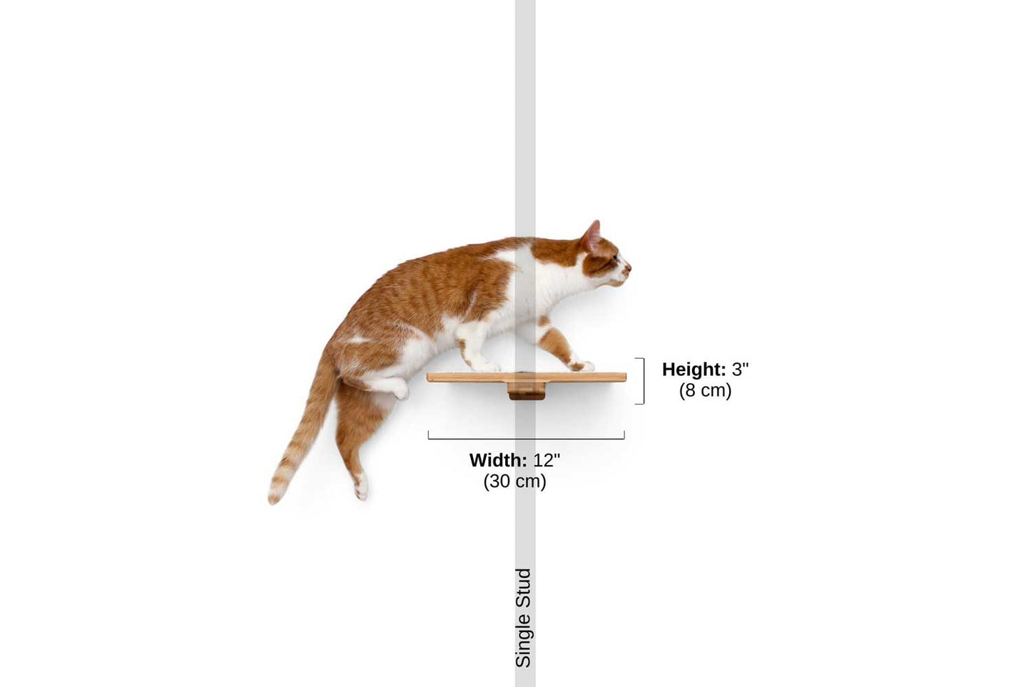 Cat Perch - Wall Mounted and Wooden