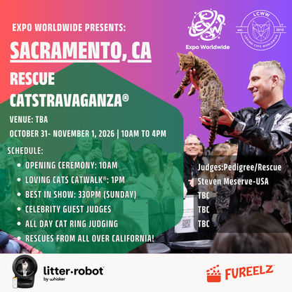 Sacramento Rescue CATSTRAVAGANZA® Saturday and Sunday October 31- November 1 2026