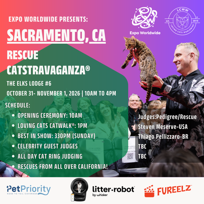 Sacramento Rescue CATSTRAVAGANZA® Saturday and Sunday October 31- November 1 2026