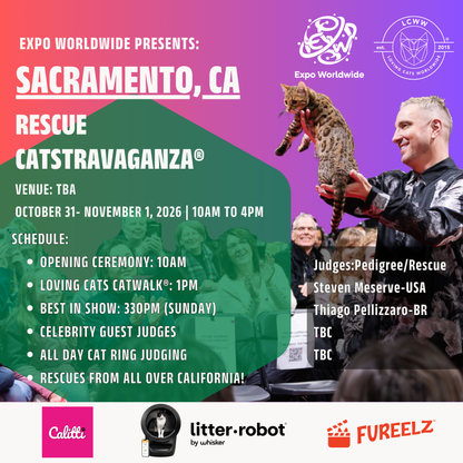 Sacramento Rescue CATSTRAVAGANZA® Saturday and Sunday October 31- November 1 2026