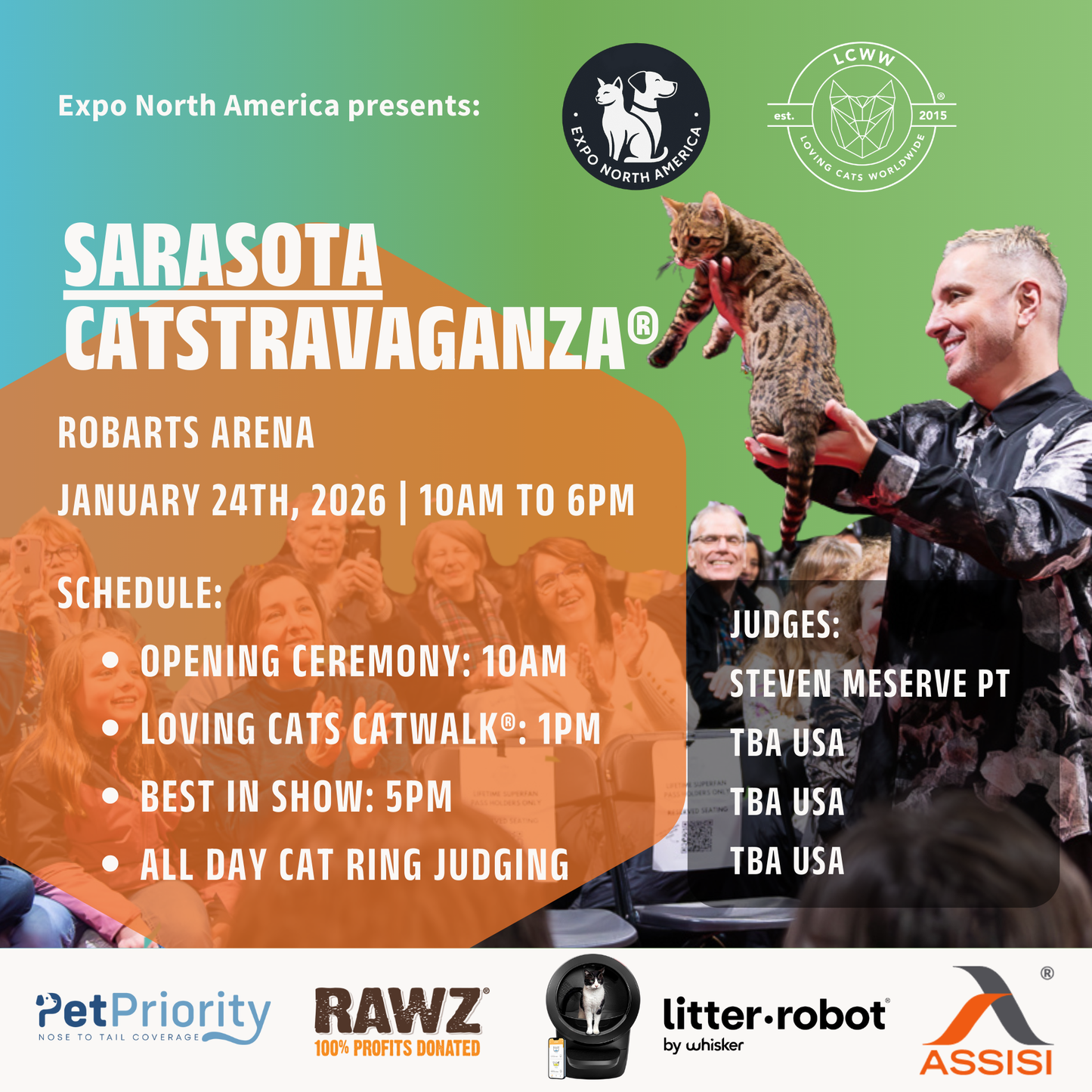 Sarasota CATSTRAVAGANZA® January 24th, 2026