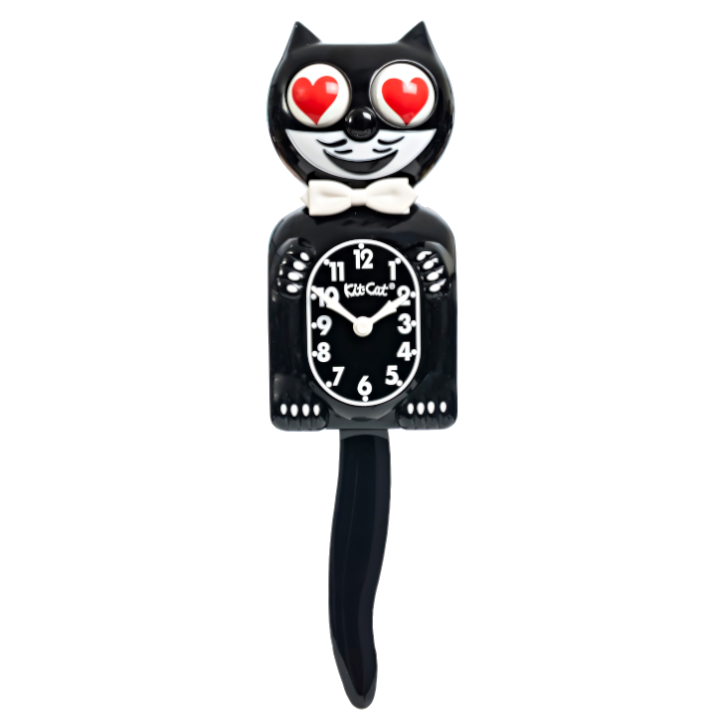Heart Eyes Edition - Black Kit-Cat Klock