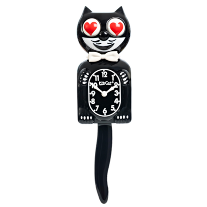 Heart Eyes Edition - Black Kit-Cat Klock