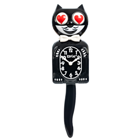 Heart Eyes Edition - Black Kit-Cat Klock
