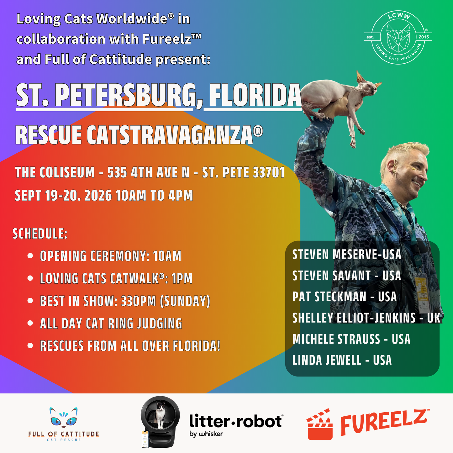 St Petersburg Rescue CATSTRAVAGANZA® September 19-20 2026