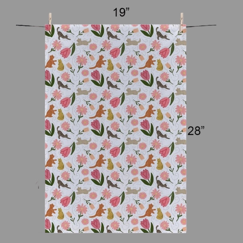 Tea Towels with Cat Designs