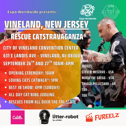 Vineland RESCUE CATSTRAVAGANZA® Saturday & Sunday September 26-27, 2026