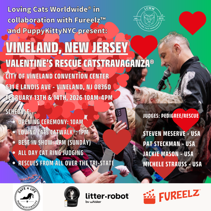 Vineland RESCUE CATSTRAVAGANZA® Saturday & Sunday February 13th & 14th 2027