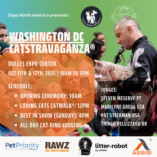 Washington DC (Chantilly Virginia) CATSTRAVAGANZA® October 11th - 12th, 2025