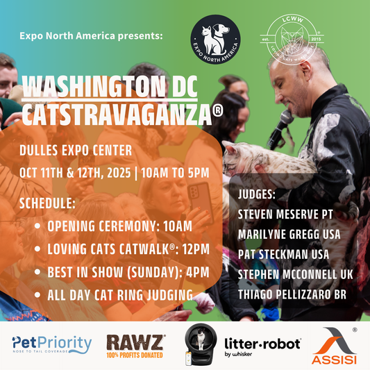 Washington DC (Chantilly Virginia) CATSTRAVAGANZA® October 11th - 12th, 2025