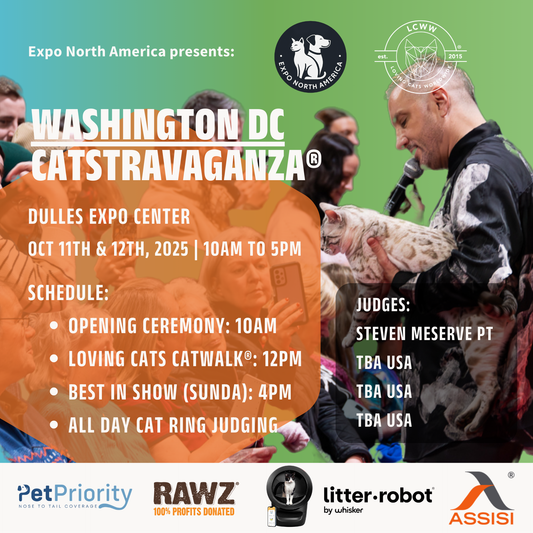 Washington DC (Chantilly Virginia) CATSTRAVAGANZA® October 11th - 12th, 2025