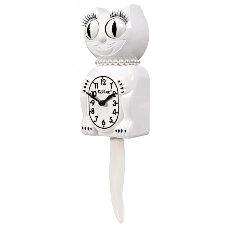 White Lady Limited Edition Kit-Cat Klock