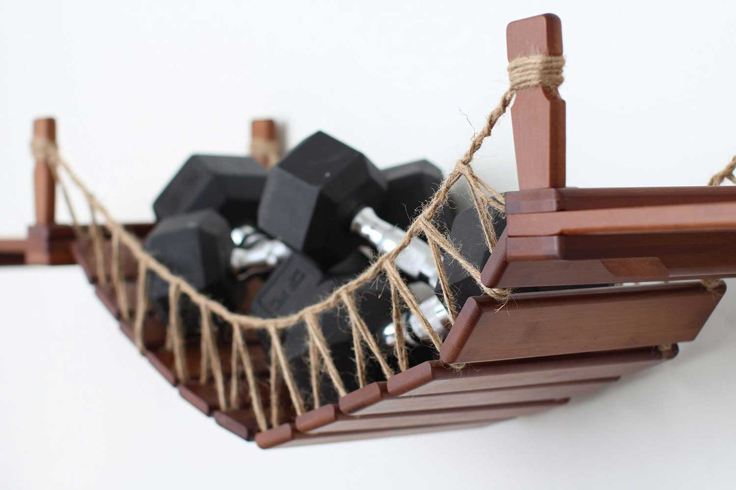 Double Cat Hammock and Climbing Bridge Combo