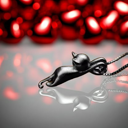 Hold On Tight Cat Necklace