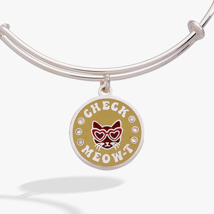 'Check Meow-T' Cat Charm Bangle