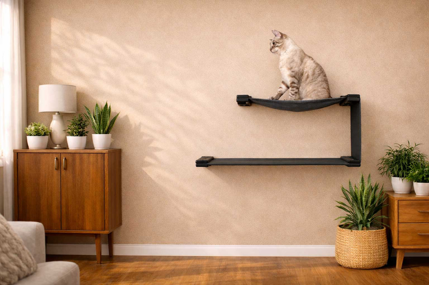The Double Decker - Cat Hanging Bed Set