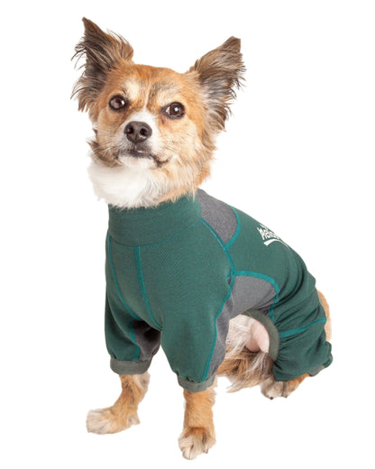 Dog Helios ® 'Rufflex' Mediumweight 4-Way-Stretch Fitness Yoga Dog Tracksuit Jacket