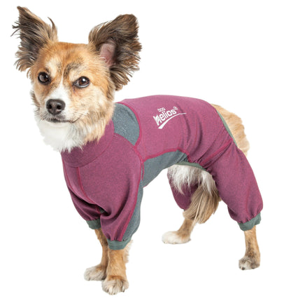 Dog Helios ® 'Rufflex' Mediumweight 4-Way-Stretch Fitness Yoga Dog Tracksuit Jacket