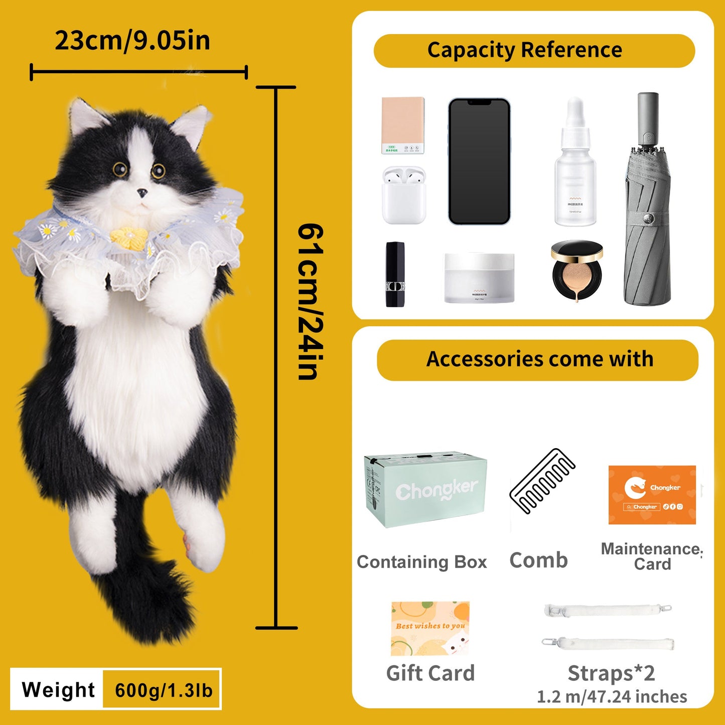 Tuxedo Cat Backpack – Cute Bag for Cat Fans Daily Companion
