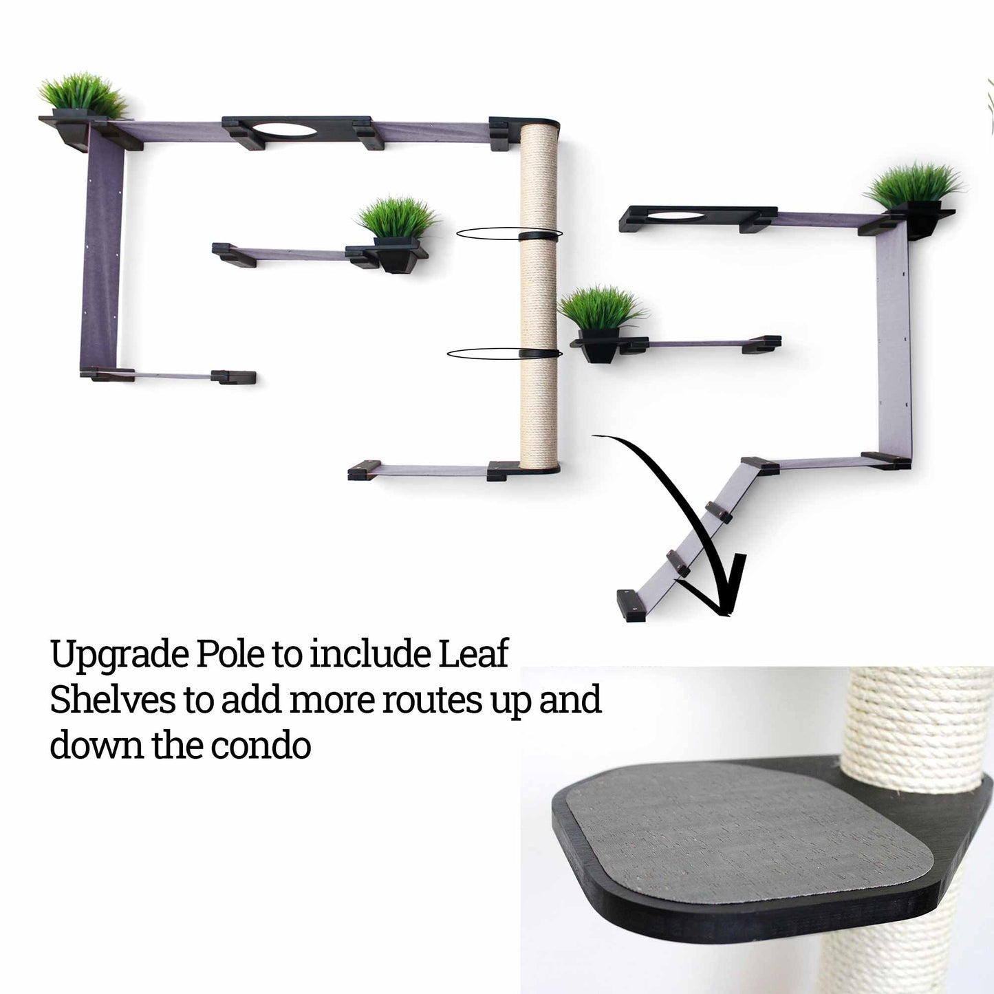 The Gardens - Modern Cat Tree with Plants