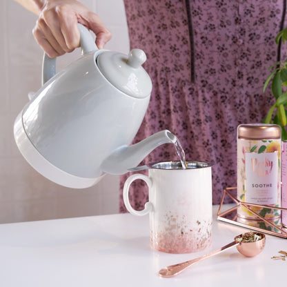 Noelle Ceramic Electric Tea Kettle in Grey