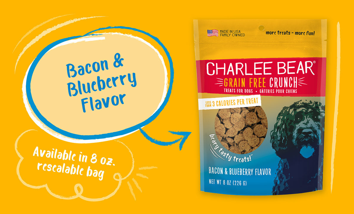 Charlee Bear Grain Free Crunchy Treats  - 8 oz