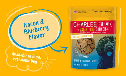 Charlee Bear Grain Free Crunchy Treats  - 8 oz
