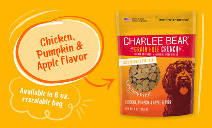 Charlee Bear Grain Free Crunchy Treats  - 8 oz