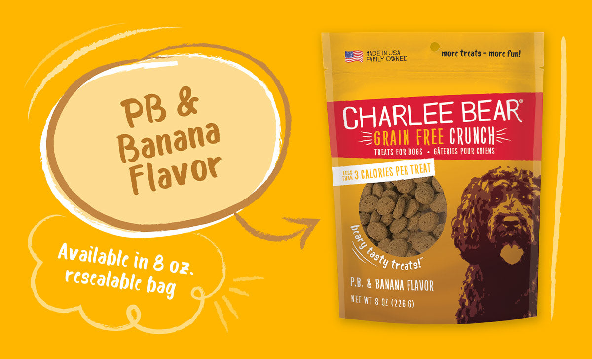 Charlee Bear Grain Free Crunchy Treats  - 8 oz