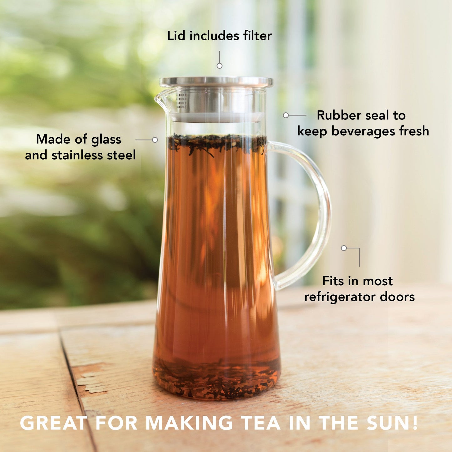 Charlie Glass Iced Tea Carafe