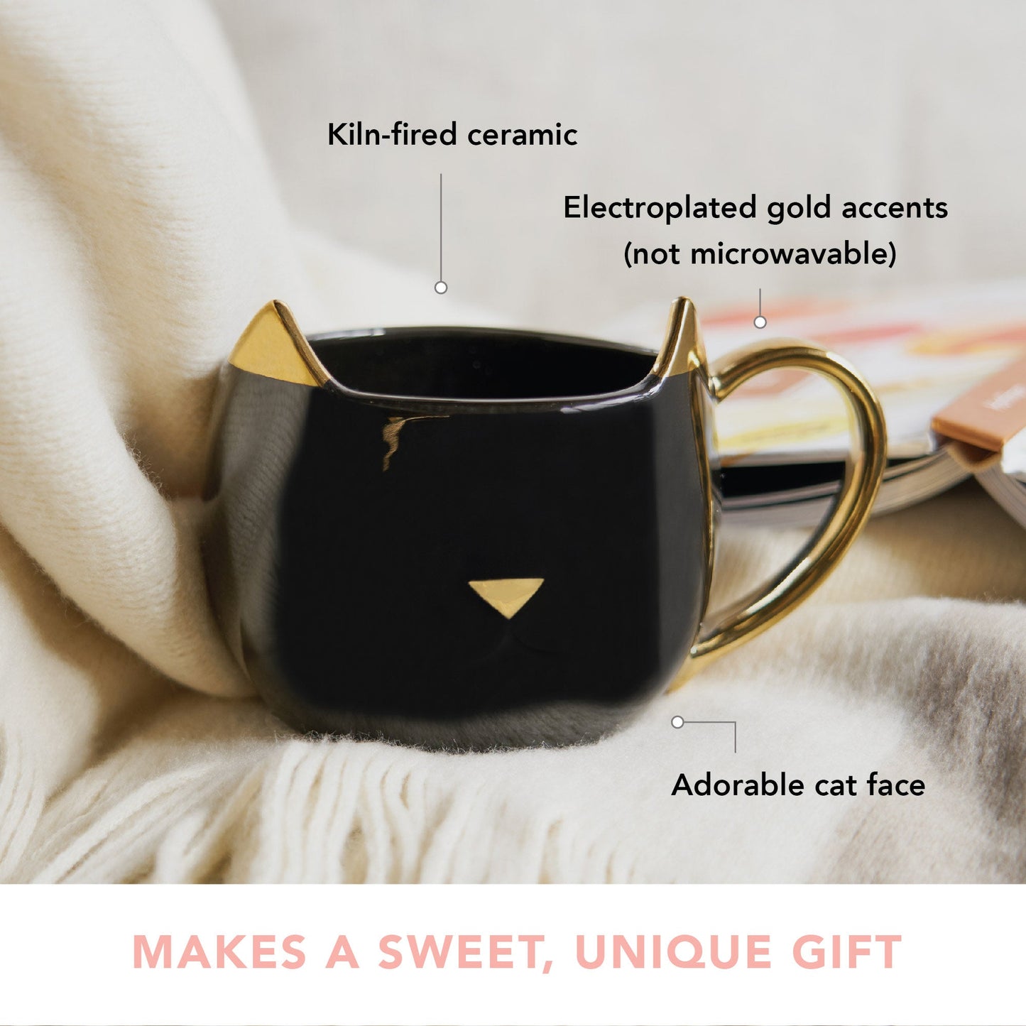 Chloe Black Cat Mug