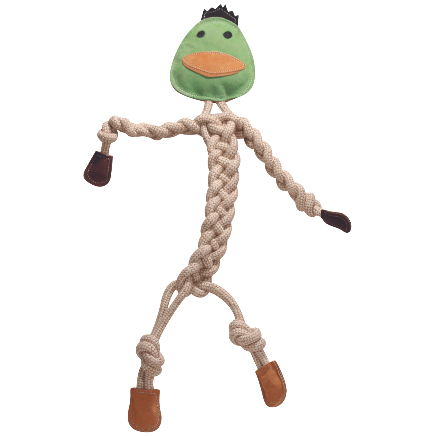 Dilly Duck Natural Rope Knottie® Dog Toy, Large (9mm diameter)