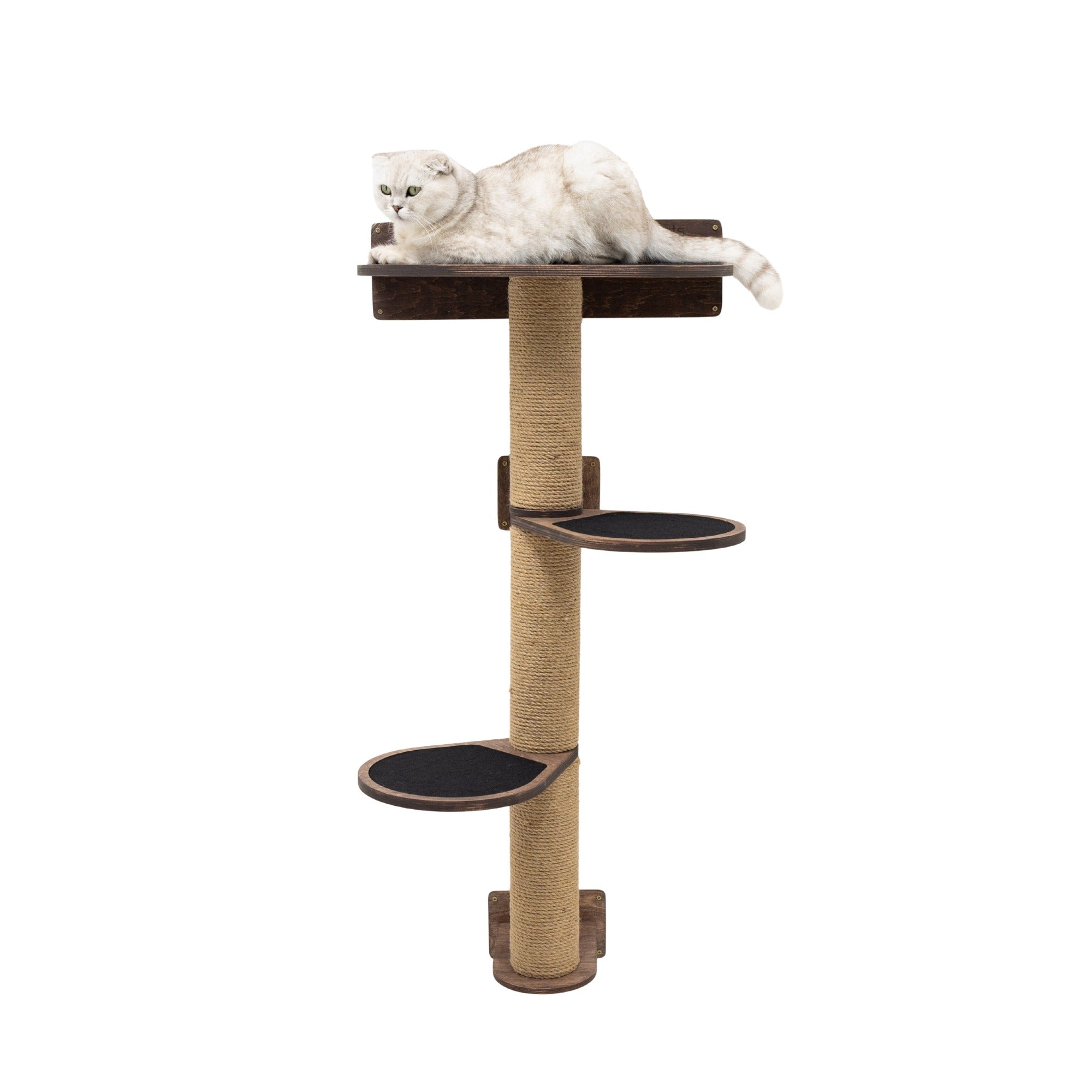 Medium Cat Tree – Dark Walnut – Loving Cats Worldwide®