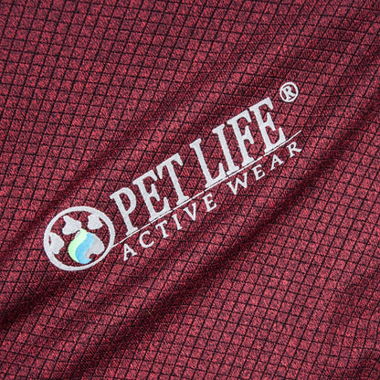 Pet Life ® Active 'Fur-Flex' Stretch and Quick-Dry Anti-Odor Fitness Yoga Dog Polo T-Shirt