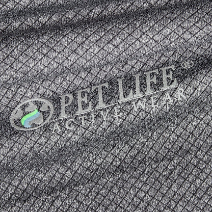 Pet Life ® Active 'Fur-Flex' Stretch and Quick-Dry Anti-Odor Fitness Yoga Dog Polo T-Shirt