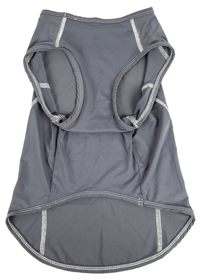 Pet Life ®  Active 'Racerbark' 4-Way-Stretch Yoga Fitness Dog T-Shirt Tank Top