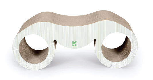 Pet Life ® 'Binocular' Premium Quality Kitty Cat Scratcher Lounger Lounge with Catnip