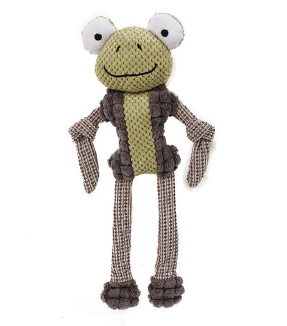 Pet Life ® 'Bull Mannequin' Natural Jute Rope Chew Tug Plush Dog Toy