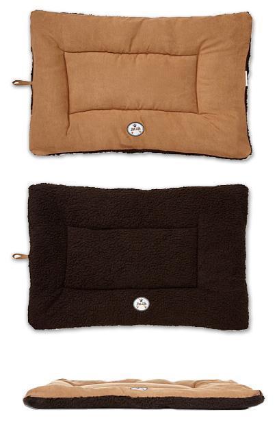 Pet Life ® 'Eco-Paw' Reversible Eco-Friendly Recyclabled Polyfill Fashion Designer Pet Dog Bed Mat Lounge