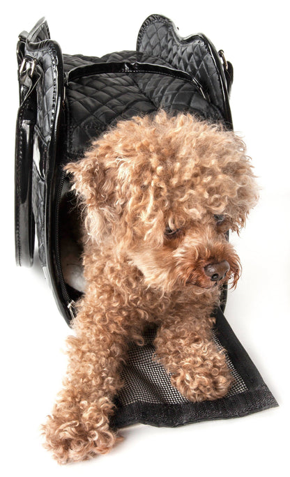Pet Life ® Exquisite Airline Approved Designer Travel Pet Dog Handbag Carrier