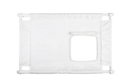 Pet Life ® 'Porta Gate' Anti-Drilling Nylon Mesh Collapsible Folding Travel Safety Pet Cat Dog Gate w/ Zippered Entrance