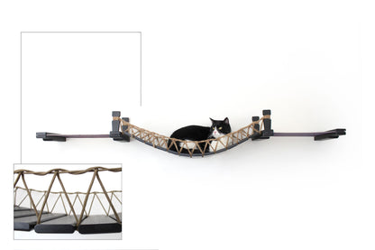 Double Cat Hammock and Climbing Bridge Combo