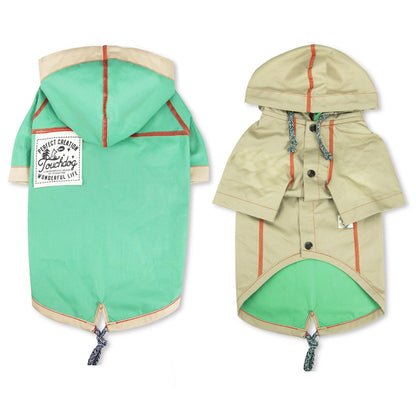 Touchdog 'Cloudburst' Reversible Fashion Waterproof Dog Raincoat